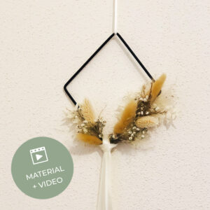 DIY-Paket Wandhänger Raute natur