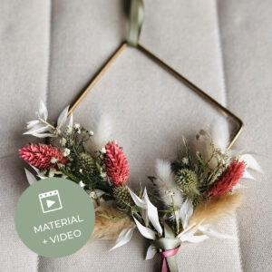 DIY-Paket Wandhänger Raute rose